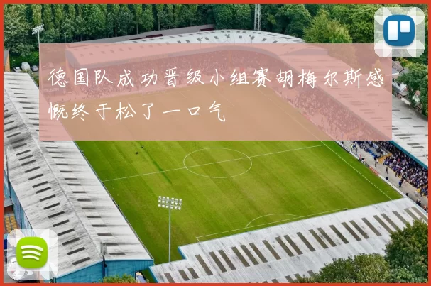德国队成功晋级小组赛胡梅尔斯感慨终于松了一口气